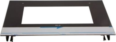 Verre FAR vitre four ext porte noire 595 x 455