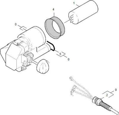 Pièce détachée KARCHER BLOC INTERRUPTEUR COMPLET AVEC BOUTON PO