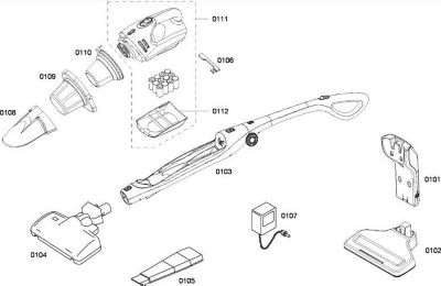 Kit de réparation BOSCH partie centrale rep 0103