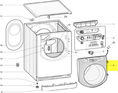 Hublot ARISTON hublot complet aqxgd149s(ex)
