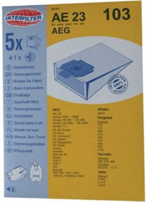 Kit de réparation SINGER sachet sacs aspirateur x4 + 1 filtre