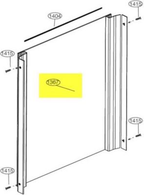 Porte BEKO glace de porte congelateur