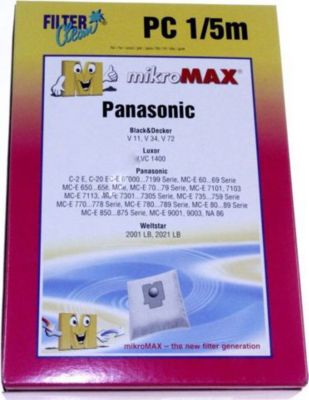 Kit de réparation PANASONIC sachet de sacs x4 + 2 filtres Kit de réparation PANASONIC sachet de sacs x4 + 2 filtres