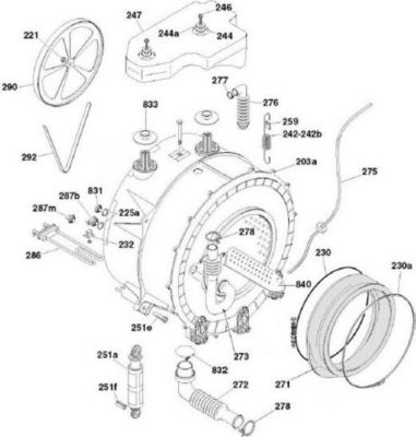 Cuve CANDY CUVE COMPLETE AVEC TAMBOUR - 49029792 Cuve CANDY CUVE COMPLETE AVEC TAMBOUR - 49029792