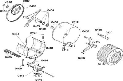 Palier SIEMENS croisillon complet rep 0404 Palier SIEMENS croisillon complet rep 0404
