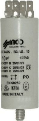 Condensateur BAUKNECHT CONDENSATEUR 10 MF 450 V ECROU...