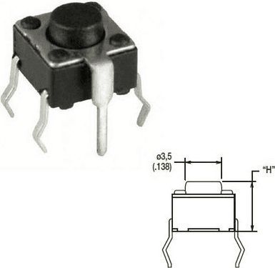 Kit de réparation DIVERS bouton poussoir hauteur du bouton 1.5m