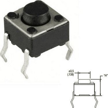Kit de réparation DIVERS bouton poussoir micro haut du bouton 1.5