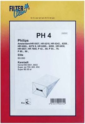 Kit de réparation PHILIPS sachet sacs papier livree par 6