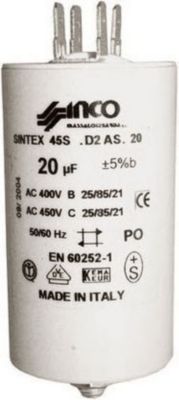 Condensateur DIVERS CONDENSATEUR 20 MF 450 V ECROU...