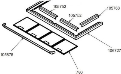 Filtre hotte SMEG filtre metal vendu a l unite rep 786