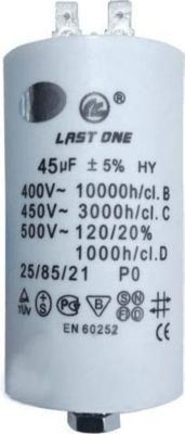 Condensateur DIVERS condensateur permanent 45 mf 450v Condensateur DIVERS condensateur permanent 45 mf 450v