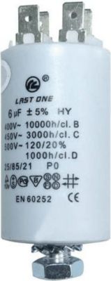 Condensateur DIVERS CONDENSATEUR PERMANENT 6µF 450V Condensateur DIVERS CONDENSATEUR PERMANENT 6µF 450V