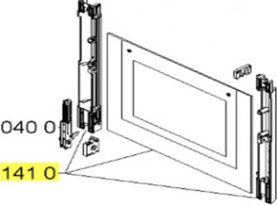 Diffuseur de lumière WHIRLPOOL VITRE DE FOUR REP 1410 POUR FOUR   WHIRL