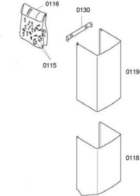 Conduit BOSCH conduit d aeration superieur rep 0119
