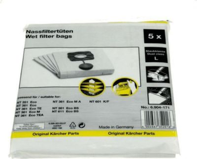 Kit de réparation KARCHER filtre special filtrant poir l eau 5 st