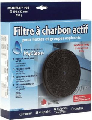 Filtre ARISTON FILTRE A CHARBON F196 - C00383473 Filtre ARISTON FILTRE A CHARBON F196 - C00383473