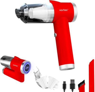 VORTEX Aspirateur à Main Sans Fil Pliable Led C