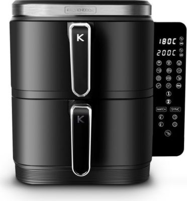 Friteuse sans huile KITCHENCOOK Kitchencook - Double Friteuse à Air Vert