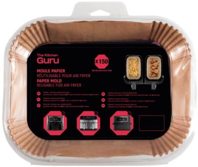 Papier THE KITCHEN GURU cuisson carré pour Air Fryer x50
