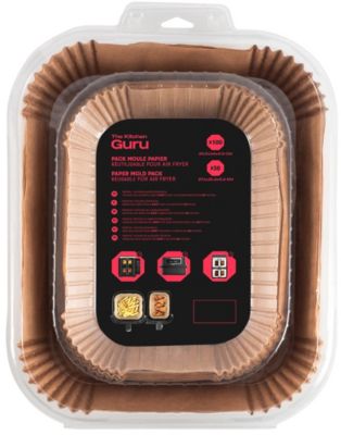 Papier THE KITCHEN GURU cuisson carré pour Air Fryer x150