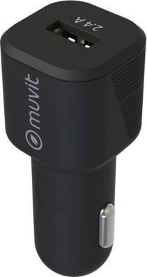 Chargeur allume-cigare MUVIT USB 2,4A - 12W Voiture Allume-cigare