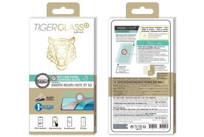 Protège écran TIGER Xiaomi Redmi Note 9T Verre trempé