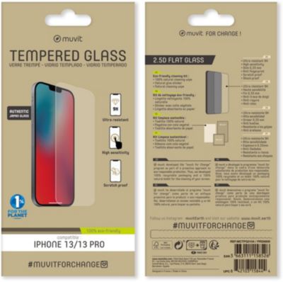 Protège écran MUVIT iPhone 13 / 13 Pro Anti lumière-bleue