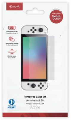 Protection écran MUVIT VERRE TREMPE POUR SWITCH OLED