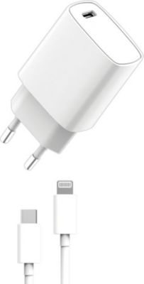 Chargeur secteur MYWAY pack chargeur pd 20w + usb-c lightning