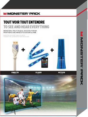 Câble HDMI MONSTERCABLE Pack HDMI+clean+LED Câble HDMI MONSTERCABLE Pack HDMI+clean+LED