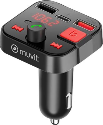  MUVIT Transmetteur FM Bluetooth Allume cigare MUVIT Transmetteur FM Bluetooth Allume cigare