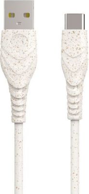 GREEN TO GO USB-A USB-C 1M BLANC