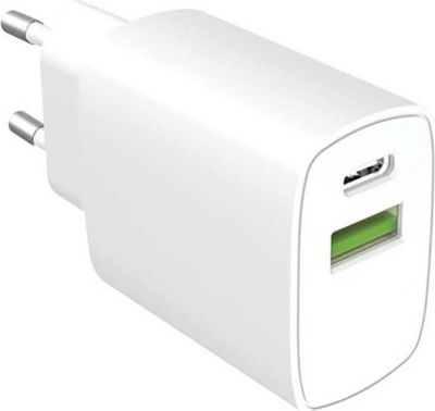 Chargeur secteur GREEN TO GO chargeur secteur pd 20w usb-c + usb-a