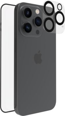 Protège écran TIGER GLASS iPhone 15 Pro Verre trempé + protège obj
