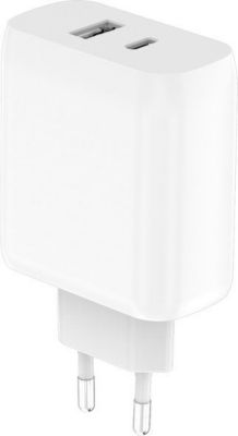 Chargeur secteur MYWAY USB-C 45W - USB-A 12W GAN