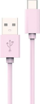 MYWAY USB-A USB-C 1M ROSE