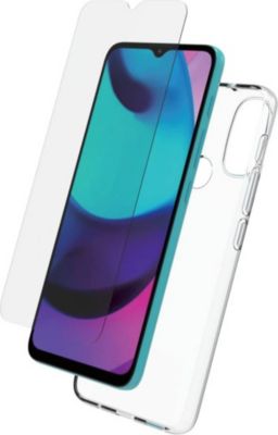 Pack MYWAY Souple + verre trempe motorola e20