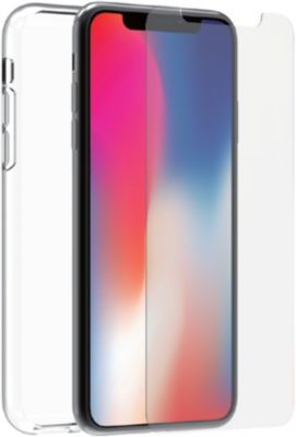 Pack MUVIT iPhone XS/X Coque recycle + verre trempé
