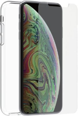 Pack MUVIT iPhone XS MAX coque recycle + verre tre