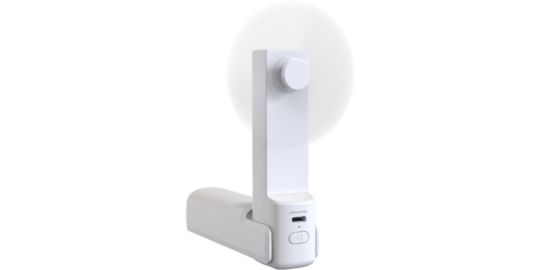 Batterie externe MUVIT Ventilateur Powerbank 3 en 1 blanc