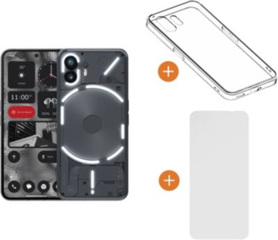 Téléphone portable NOTHING Pack Phone(2) Gris 128Go + Coque + VT