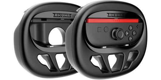 Accessoire manette AKUMA 2 VOLANTS RACING SWITCH2 NOIR