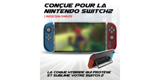Accessoire manette AKUMA PROTECTION TRANSPARENTE PC+TPU SWITCH2