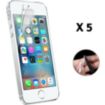 Protège écran PHONILLICO iPhone 5/5S/SE(2016) - Film Plastique x5