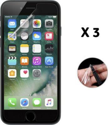 Protège écran PHONILLICO iPhone 7 Plus - Film Plastique x3