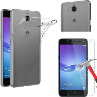 Pack PHONILLICO Huawei Y6 2017 - Coque + Verre trempé