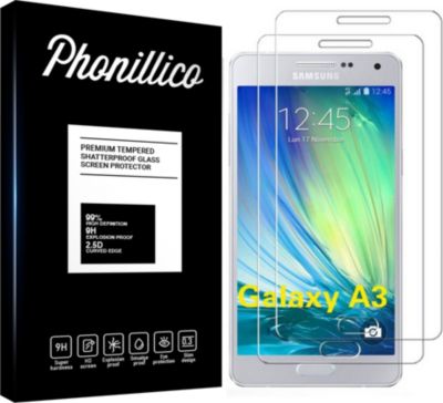 Protège écran PHONILLICO Samsung Galaxy A3 2015 - Verre trempé x2