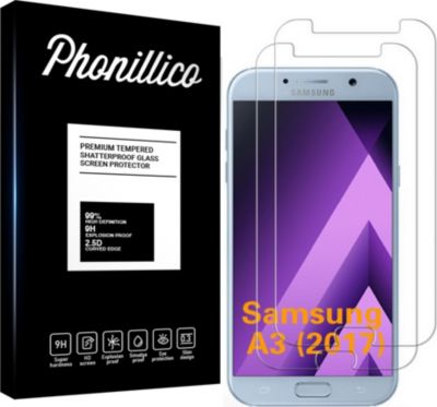 Protège écran PHONILLICO Samsung Galaxy A3 2017 - Verre trempé x2 Protège écran PHONILLICO Samsung Galaxy A3 2017 - Verre trempé x2