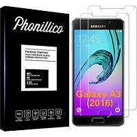 Protège écran PHONILLICO Samsung Galaxy A3 2016 - Verre trempé x2